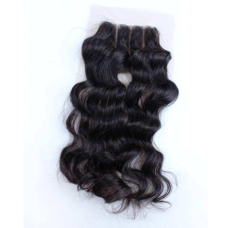 Three Part Lace Closure Wavy - Baby Doll Luxury Hair